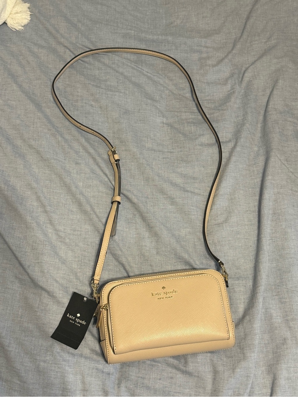 kate spade beige crossbody camera bag